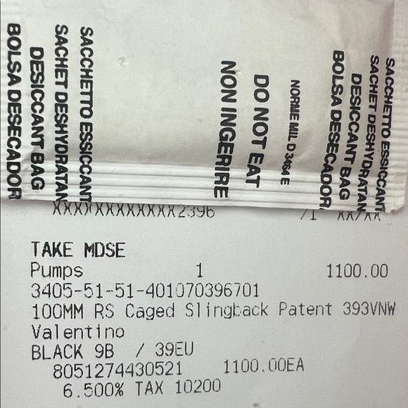 Valentino Black and Cream Studded Heels - Picture 5 of 5